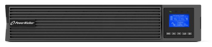 PowerWalker VFI ICT/ICR IoT, Onduleur Online 2000VA/2000W avec 8 Prises C13, USB, RS-232, Écran LCD et Facteur de Puissance 1.0