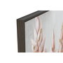 Home ESPRIT Toile Fleur Shabby Chic Vert Orange Rose Gris foncé (2 Unités)