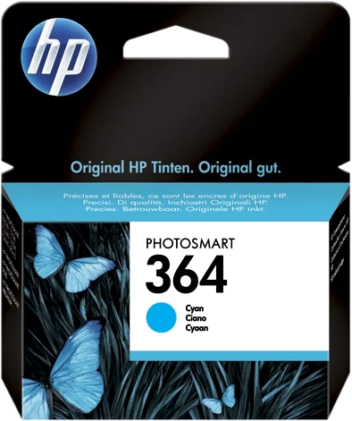 HP 364 Cartouche d'encre Cyan originale HP 364 Cartouche d'encre Cyan originale