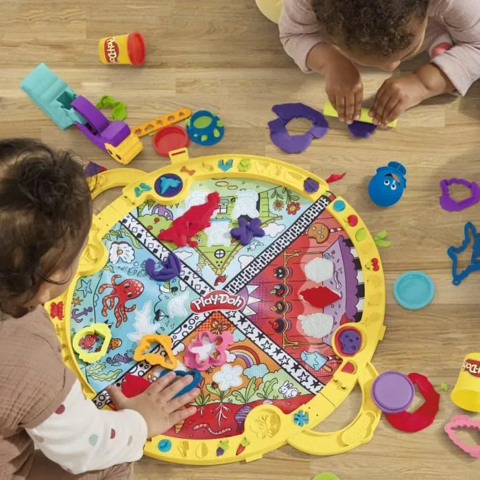 Play-Doh Tapis de Voyage, Coffret Découverte avec Pâte à Modeler, Jouet Créatif pour Enfants à Partir de 3 Ans Play-Doh Tapis de Voyage, Coffret Découverte avec Pâte à Modeler, Jouet Créatif pour Enfants à Partir de 3 Ans
