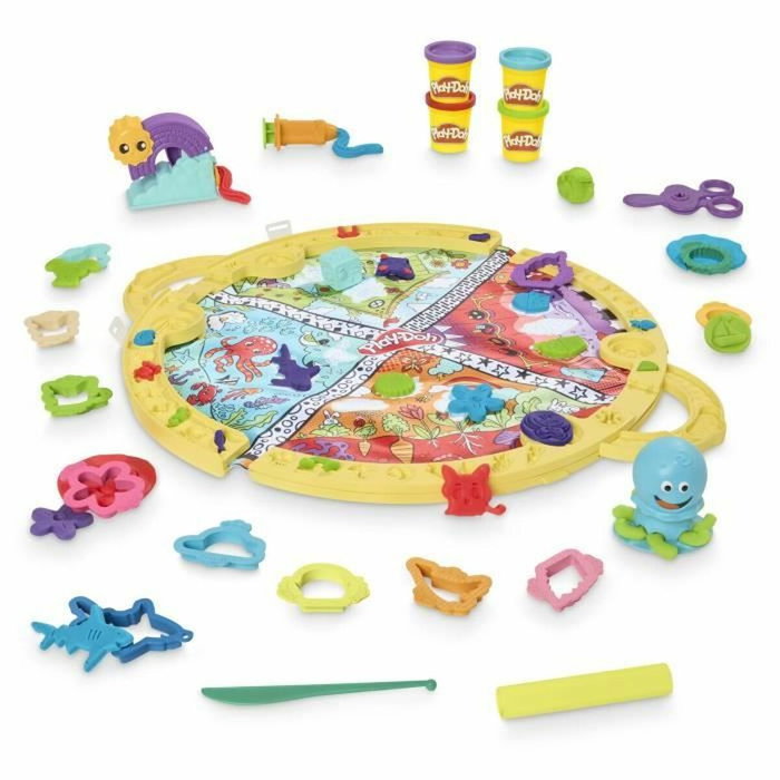 Play-Doh Coffret de Voyage avec 19 Accessoires et Tapis de Jeu Play-Doh Coffret de Voyage avec 19 Accessoires et Tapis de Jeu