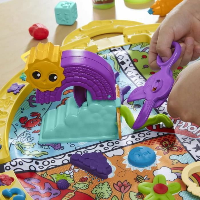 Play-Doh Coffret de Voyage avec 19 Accessoires et Tapis de Jeu Play-Doh Coffret de Voyage avec 19 Accessoires et Tapis de Jeu