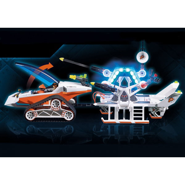 Playmobil Espias Spy Team Comando Nieve - Jeu de construction avec 3 figurines, lumière et son, 58 x 20 x 15 cm, dès 6 ans