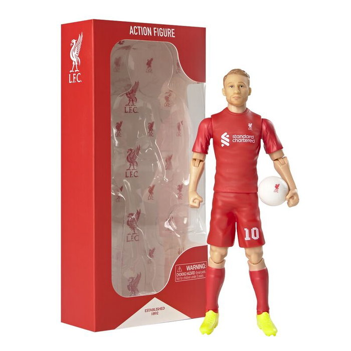 BANBO TOYS Mac Allister Liverpool Football Club Jouet figurine d'action articulée de 20 cm