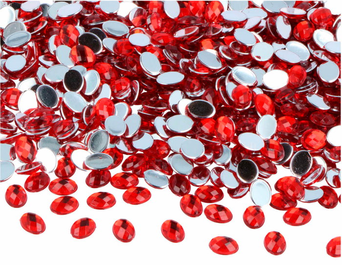 Innspiro Gemas acryliques ovales rouges 6x8mm 5000u. approx. Innspiro Gemas acryliques ovales rouges 6x8mm 5000u. approx.