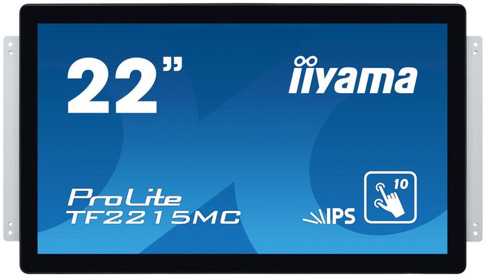 iiyama TF2215MC-B2 - Écran tactile PCAP IP65 21.5" Full HD (1920x1080) IPS - Montage open frame avec verre tactile anti-traces - Entrées VGA, HDMI, DisplayPort