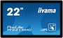 iiyama TF2215MC-B2 - Écran tactile PCAP IP65 21.5" Full HD (1920x1080) IPS - Montage open frame avec verre tactile anti-traces - Entrées VGA, HDMI, DisplayPort