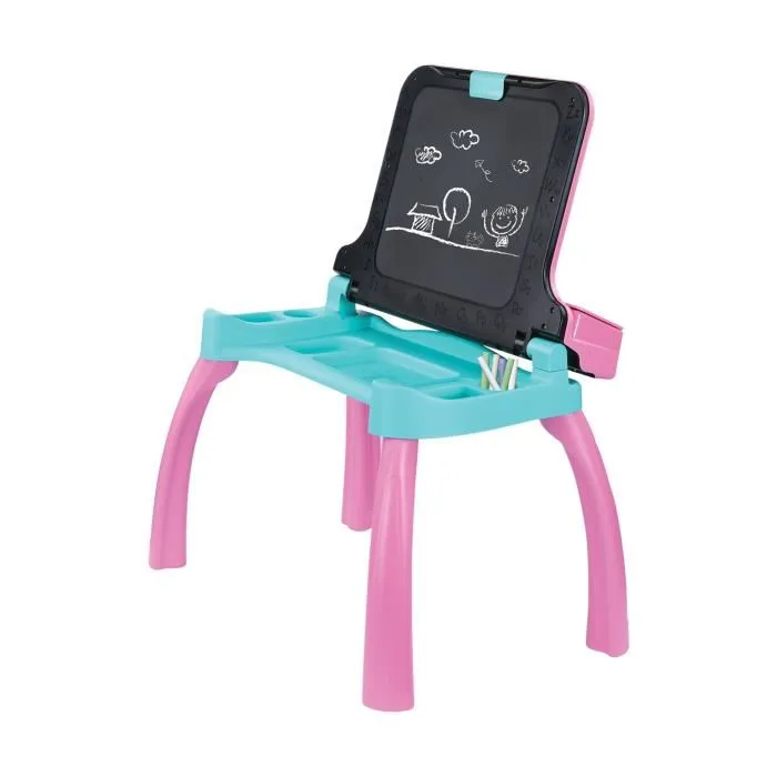 Vtech MagiBureau interactif et musical 6 en 1 - Rose - Pour 3-7 ans - 5 fiches éducatives - Jeu en français