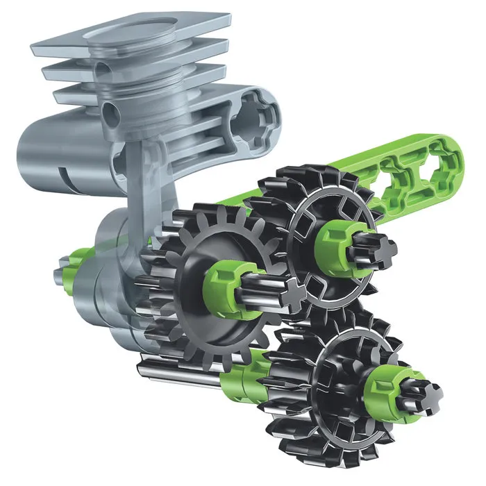 Clementoni - Jeu de construction modélisme - Motocross Xtrem - Coffret prototype avec roues et système de direction fonctionnel