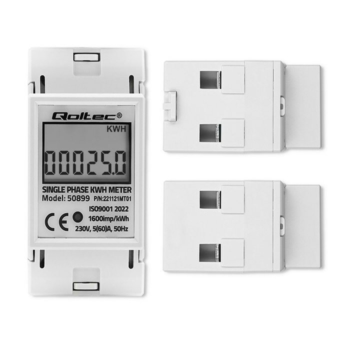 Compteur de consommation d'énergie Qoltec 50899 Compteur de consommation d'énergie Qoltec 50899