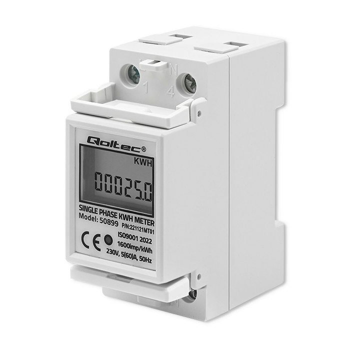 Compteur de consommation d'énergie Qoltec 50899 Compteur de consommation d'énergie Qoltec 50899