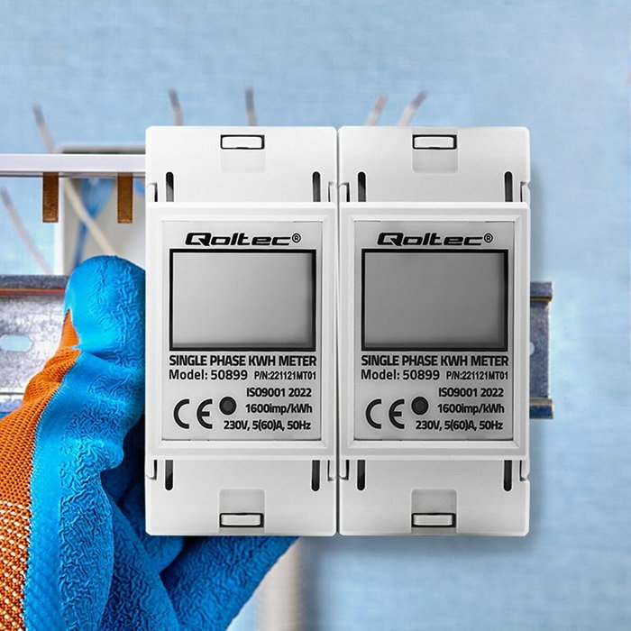 Compteur de consommation d'énergie Qoltec 50899 Compteur de consommation d'énergie Qoltec 50899