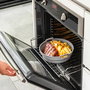 Lot de paniers pliables en silicone avec poignées et séparateurs pour friteuse à air InnovaGoods (3 unités)