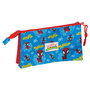 SAFTA Portatodo triple Spider-Man Marvel - Étui multi-compartiments avec fermeture éclair - 22 x 3 x 12 cm (3 compartiments)
