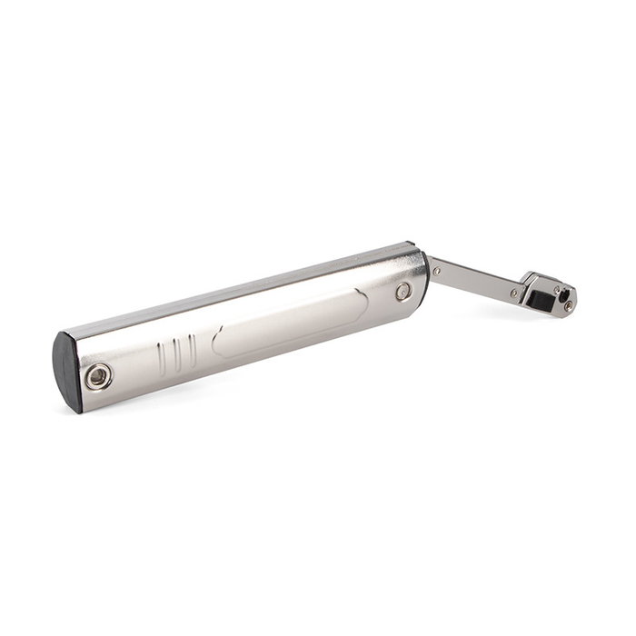 HERRAJES ALK Mécanisme de levage ascendant Kora pour portes de cuisine ou salon - Compatible bois et aluminium, finition nickel, avec fixations rapides CLIP