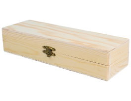 Innspiro Boîte rectangulaire en pin massif 23x8x5cm