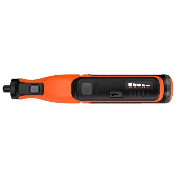 BLACK+DECKER BCRT8I-XJ - Outil rotatif multifonction sans fil 7,2V - 36 accessoires pour percer, poncer, polir et découper