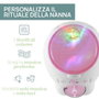 Chicco - Projecteur Ours Polaire Rose 2 en 1 avec Lumières et Musique Personnalisables - Projecteur Nuit - 13 x 13 x 14.5 cm