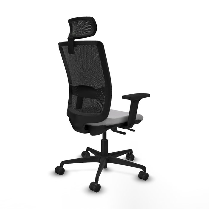 Piqueras Y Crespo Haches Chaise de Bureau Sincro/Traslack Gris clair et Noir