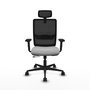 Piqueras Y Crespo Haches Chaise de Bureau Sincro/Traslack Gris clair et Noir