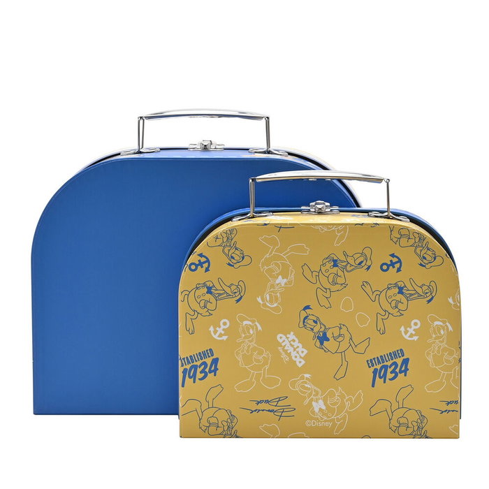 WIDDOP & CO Set de 2 boîtes de rangement Donald Disney pour jouets ou vêtements