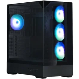Zalman P40 Prism Plus - Boîtier PC Gamer Moyen Tour ATX Noir - 4 Ventilateurs ARGB 120 mm, Port USB Type-C, 3 Panneaux Verre Trempé