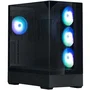Zalman P40 Prism Plus - Boîtier PC Gamer Moyen Tour ATX Noir - 4 Ventilateurs ARGB 120 mm, Port USB Type-C, 3 Panneaux Verre Trempé