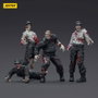 Zombie pack 4 figurines Dark Source Security Guards 8 cm