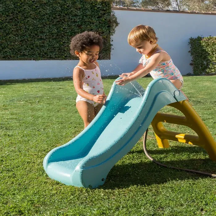 Feber Toboggan Casual 105 - Toboggan de Jardin pour Enfants +1 An, 105 cm, Marches Antidérapantes, Couleurs Résistantes, Montage Facile