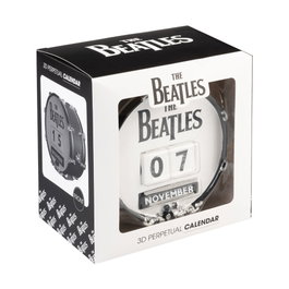 ERIK Calendrier Perpétuel 3D The Beatles – Décor mural en bois sculpté (Dimensions 160 x 160 x 106 mm)