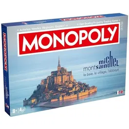 Winning Moves Monopoly Mont Saint-Michel - Jeu de société Édition Unique Patrimoine UNESCO - Pour Adultes et Enfants à Partir de 8 Ans
