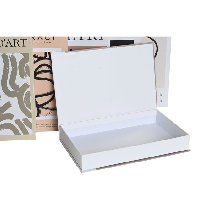 Home ESPRIT Coffre-fort en forme de livre Multicolore Carton (6 Unités)