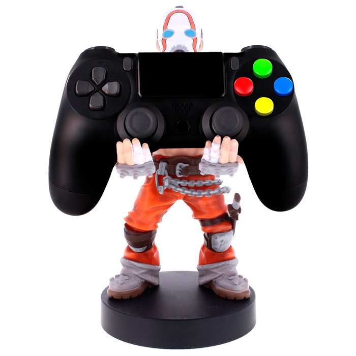 EXQUISITE GAMING Support de charge Cable Guy avec figurine Psycho Borderlands 21 cm pour DualSense PS5, Xbox Series, iPhone