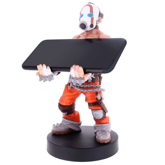 EXQUISITE GAMING Support de charge Cable Guy avec figurine Psycho Borderlands 21 cm pour DualSense PS5, Xbox Series, iPhone
