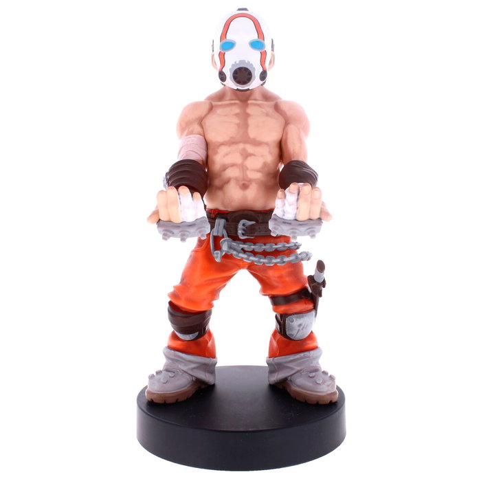 EXQUISITE GAMING Support de charge Cable Guy avec figurine Psycho Borderlands 21 cm pour DualSense PS5, Xbox Series, iPhone