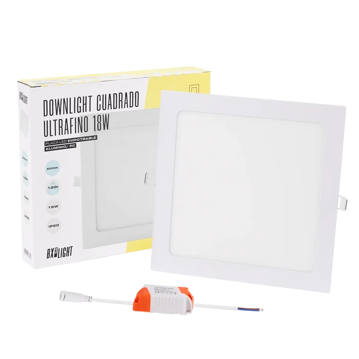 BX3 LIGHT Plaque LED Carrée BX3-GP-LZ-6-WW 18W 1350Lm 3000K 40000h - Éclairage Intérieur Empotable ou de Surface BX3 LIGHT Plaque LED Carrée BX3-GP-LZ-6-WW 18W 1350Lm 3000K 40000h - Éclairage Intérieur Empotable ou de Surface