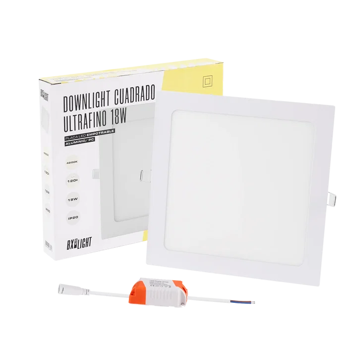 BX3 LIGHT Plaque LED Carrée BX3-GP-LZ-6-WW 18W 1350Lm 3000K 40000h - Éclairage Intérieur Empotable ou de Surface BX3 LIGHT Plaque LED Carrée BX3-GP-LZ-6-WW 18W 1350Lm 3000K 40000h - Éclairage Intérieur Empotable ou de Surface