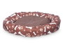 MASCOW Couchette pour animaux 60cm motifs empreintes (Gris + Marron)