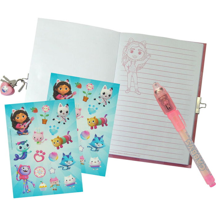 KIDS LICENSING Diario boligrafo magico La Casa de Muñecas de Gabby