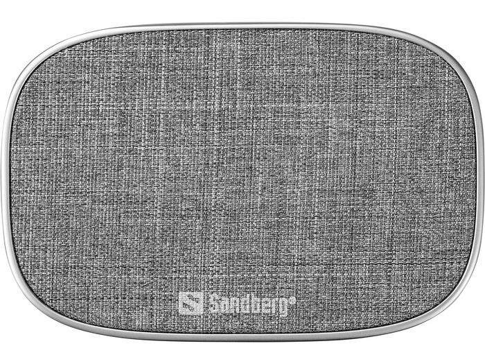 Sandberg SleekPad Chargeur sans fil 15W Fast Charge Qi Aluminium et tissu pour smartphone