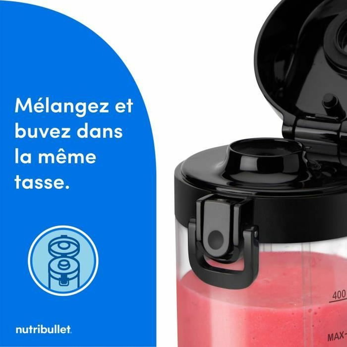 Nutribullet NBP003B Blender portable Noir et transparent