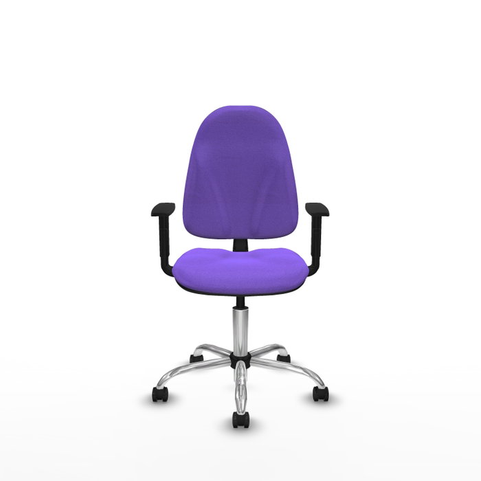 PIQUERAS Y CRESPO Chaise de bureau Algarra, Tissu Lilas, Base Chromée PIQUERAS Y CRESPO Chaise de bureau Algarra, Tissu Lilas, Base Chromée