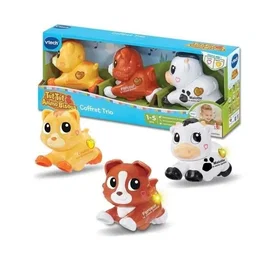 Vtech Tut Tut Animo Bisous - Coffret Trio (Chien, Chat et Vache) - Multicolore
