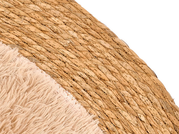 GIFTDECOR Alfombra de Jute Antidérapante Beige 100x100 cm