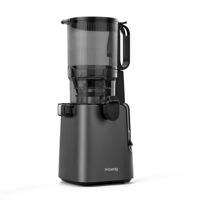 Hkoenig GSX26 Extracteur de jus ouverture large, 1,8 L, Noir