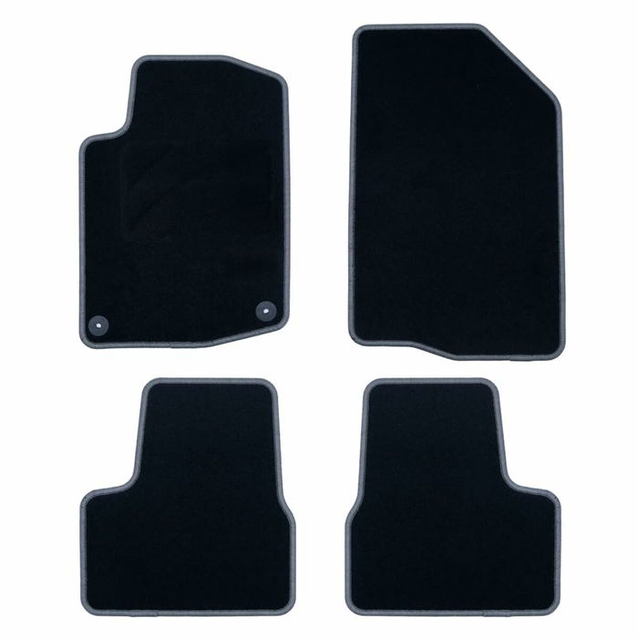 Set de tapis de voitures OCC Motorsport OCCPG0008GD Noir Gris foncé Peugeot 208 Velours 5 Pièces
