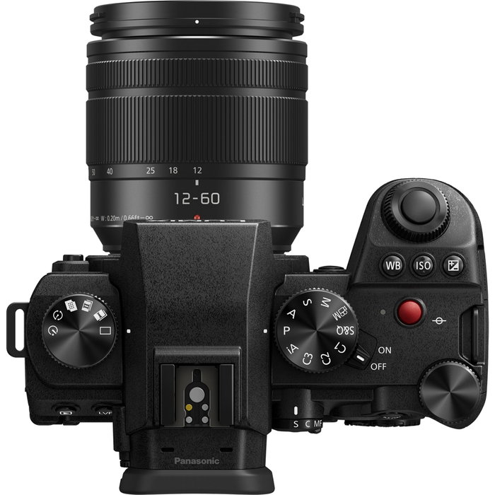 Panasonic LUMIX G9 Mark II avec objectif Lumix G Vario H-FS 12-60 E OIS, Noir