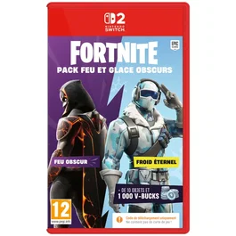 Just For Games Fortnite Pack Feu & Glace Obscurs Jeu Nintendo Switch 2 | Code Skins & Objets Exclusifs