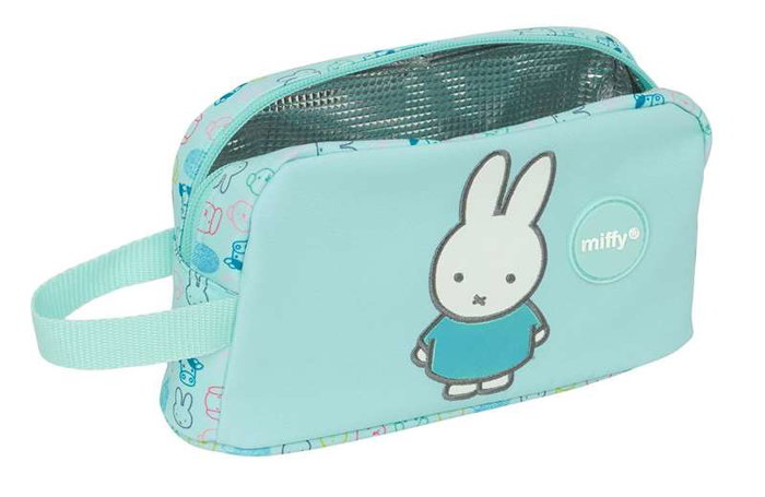 Safta - Porte-petit-déjeuner thermos isotherme avec bouteille d'eau Miffy "Friends" - 21,5 x 12 x 6,5 cm