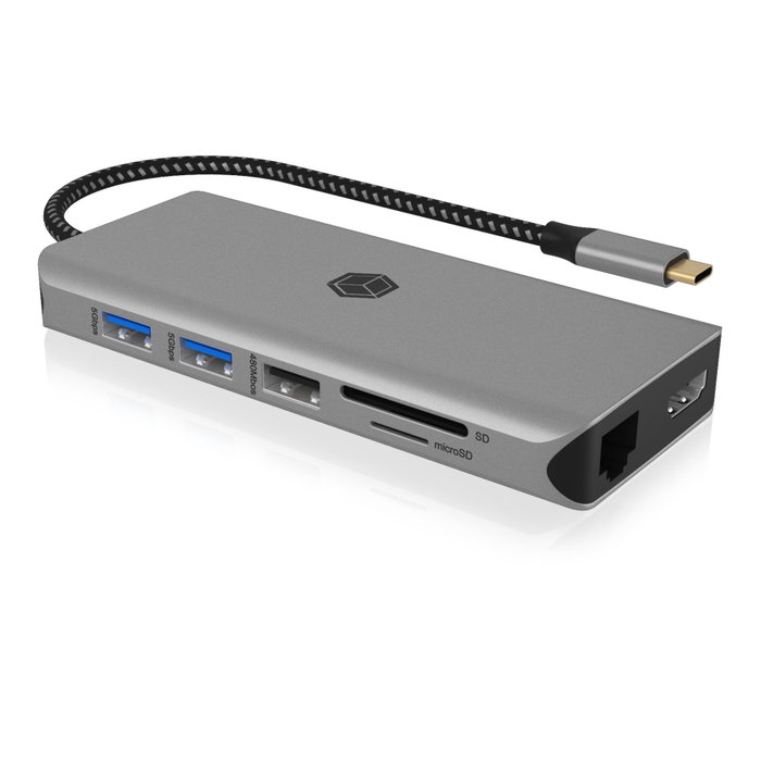 Icy ICY BOX IB-DK4061-CPD Station d'accueil Notebook 12-en-1 USB-C